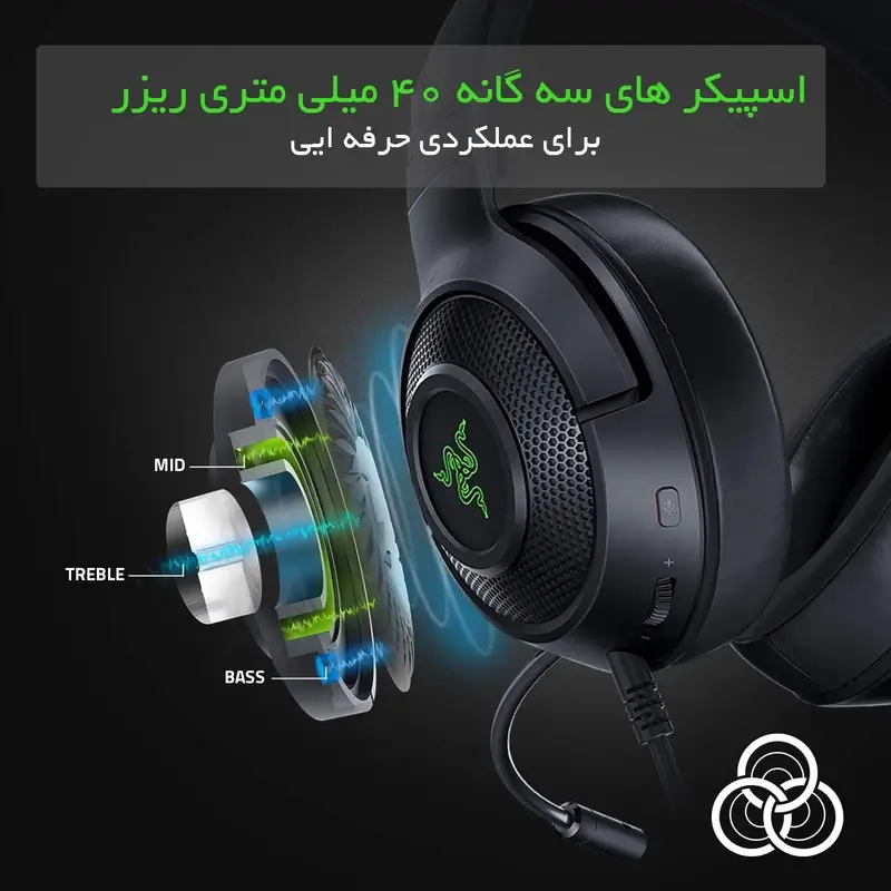 هدست گیمینگ ریزر  RAZER KRAKEN V3