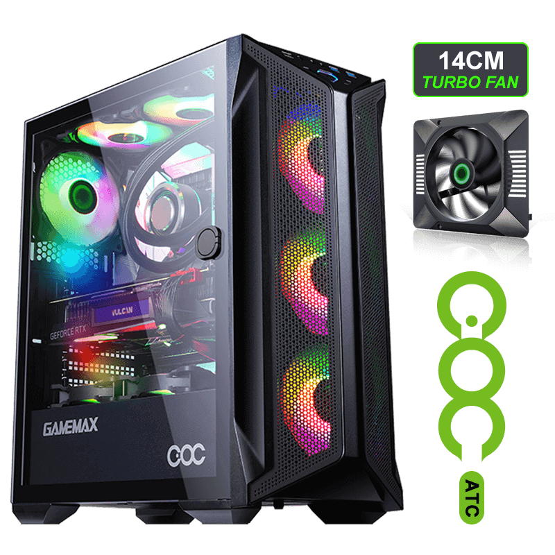 کیس گیمینگ گیم مکس مدل GAMEMAX BRUFEN C1 COC
