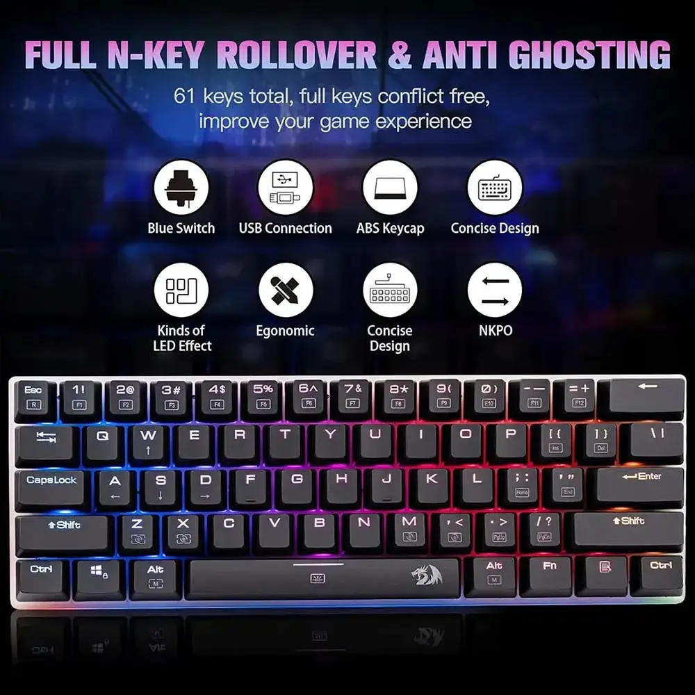 کیبورد مکانیکال ردراگون مدل REDRAGON IRELIA K701 RGB