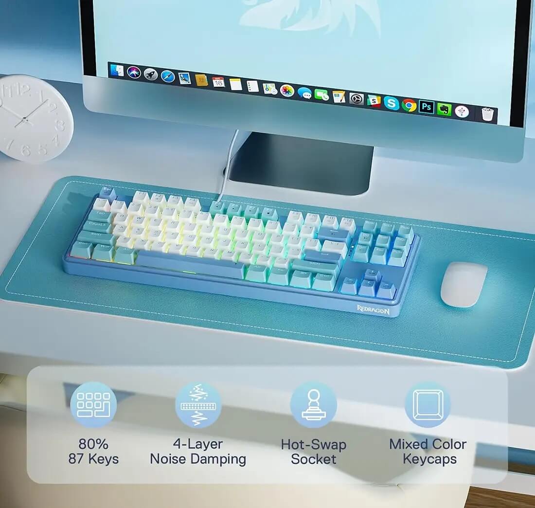 کیبورد گیمینگ ردراگون K707 PRO MAMBO
