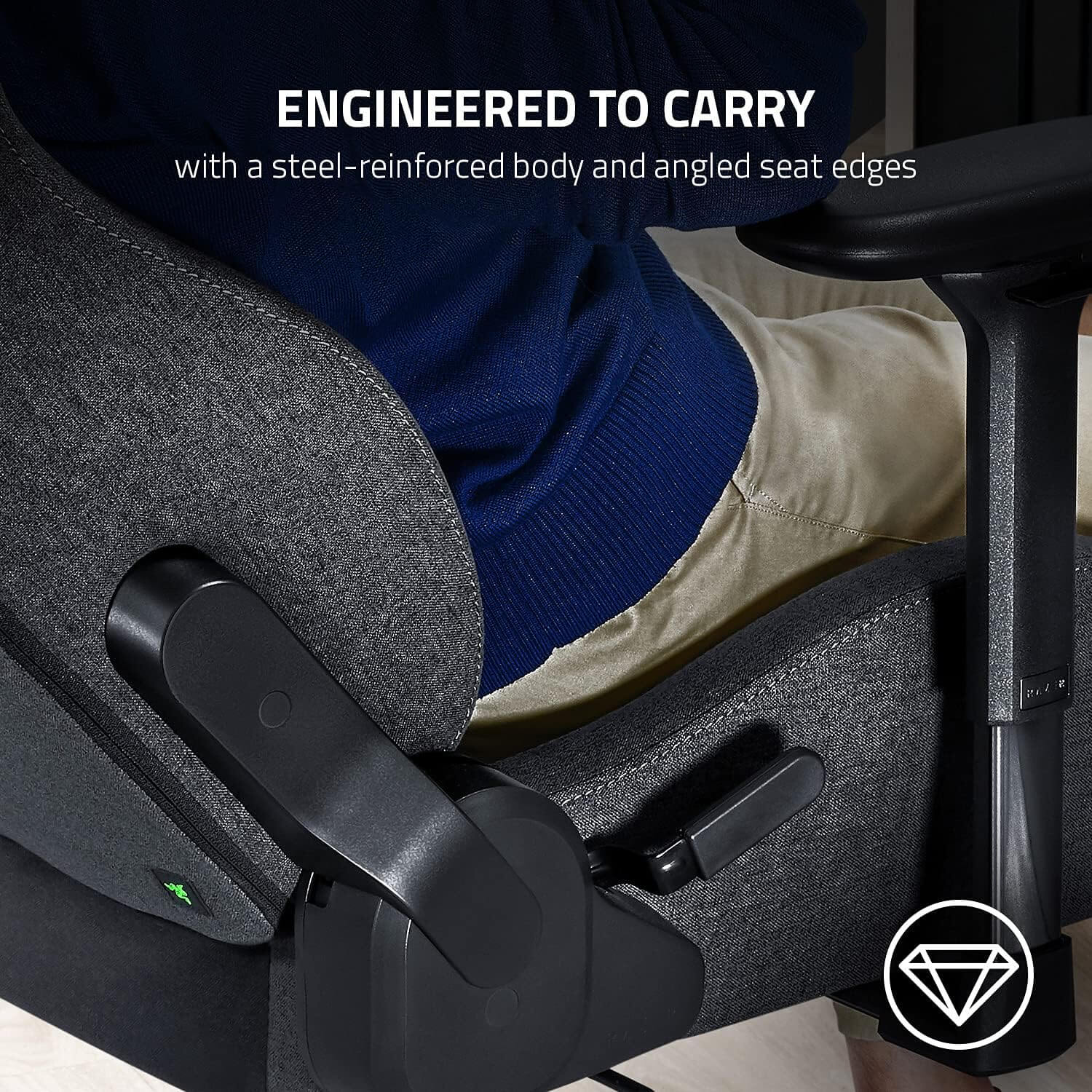 صندلی ارگونومیک و گیمینگ ریزر RAZER ISKUR DARK GRAY FABRIC