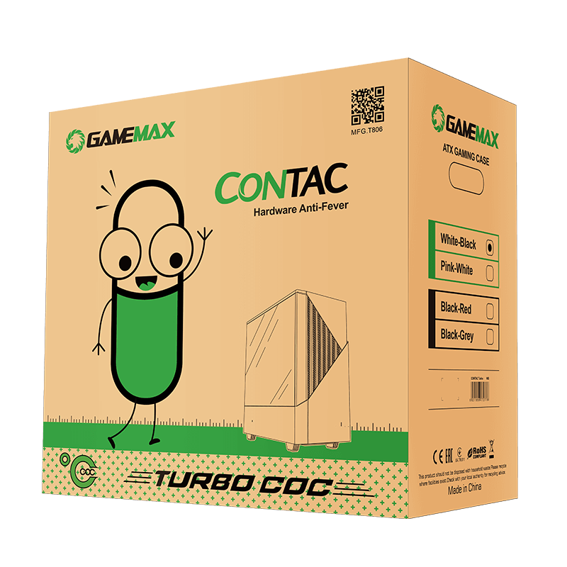 کیس گیمینگ کیم مکس مدل GAMEMAX CONTAC COC WB