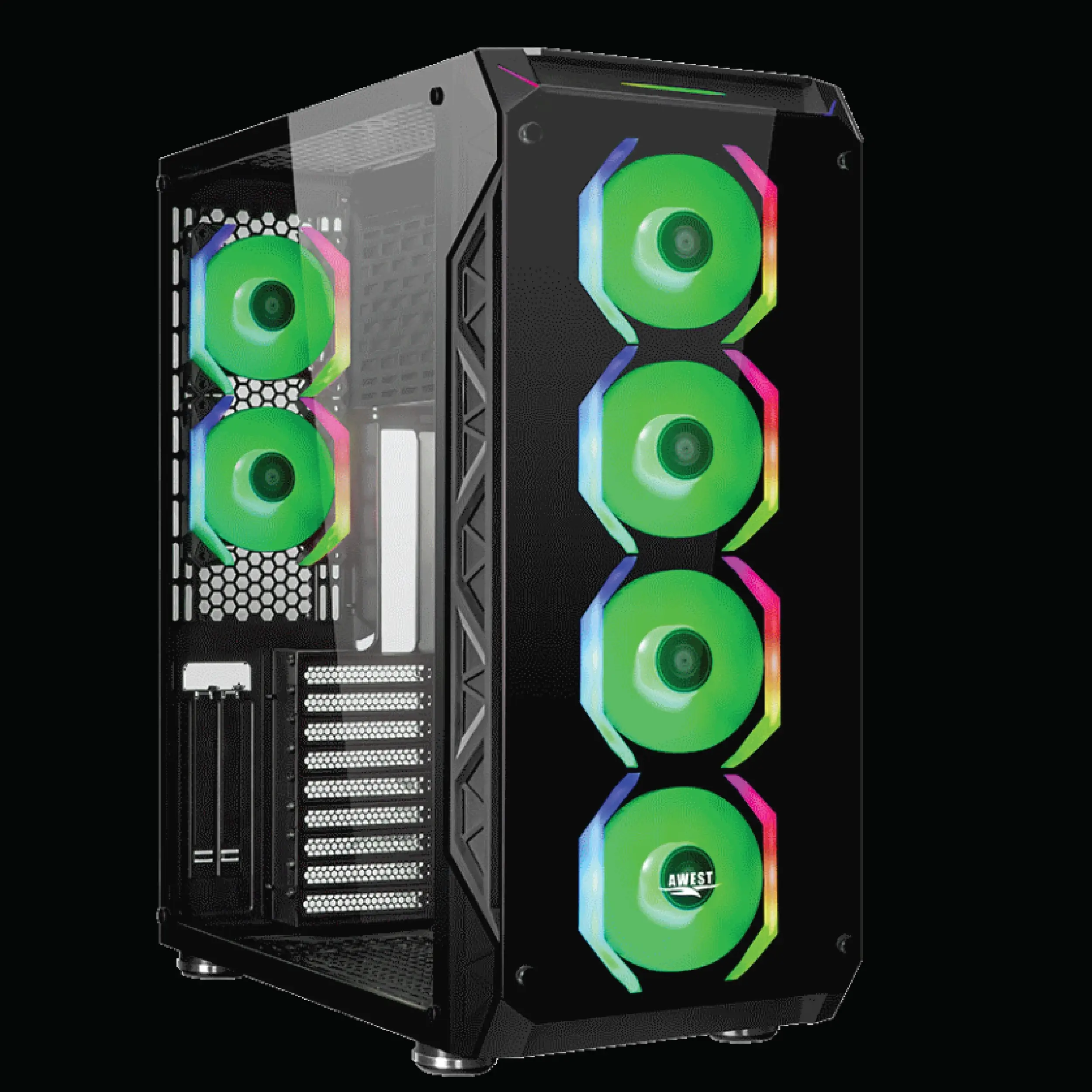 کیس گیمینگ اوست مدل AWEST GT-AV401-FB