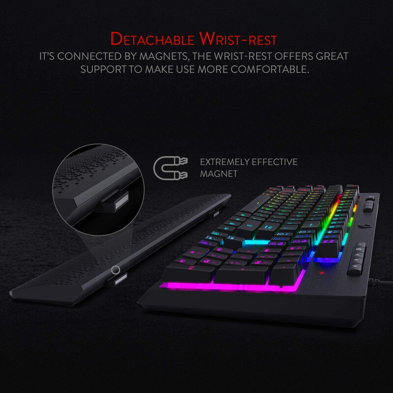 کیبورد گیمینگ ردراگون مدل REDRAGON SHIVA K512 BLACK