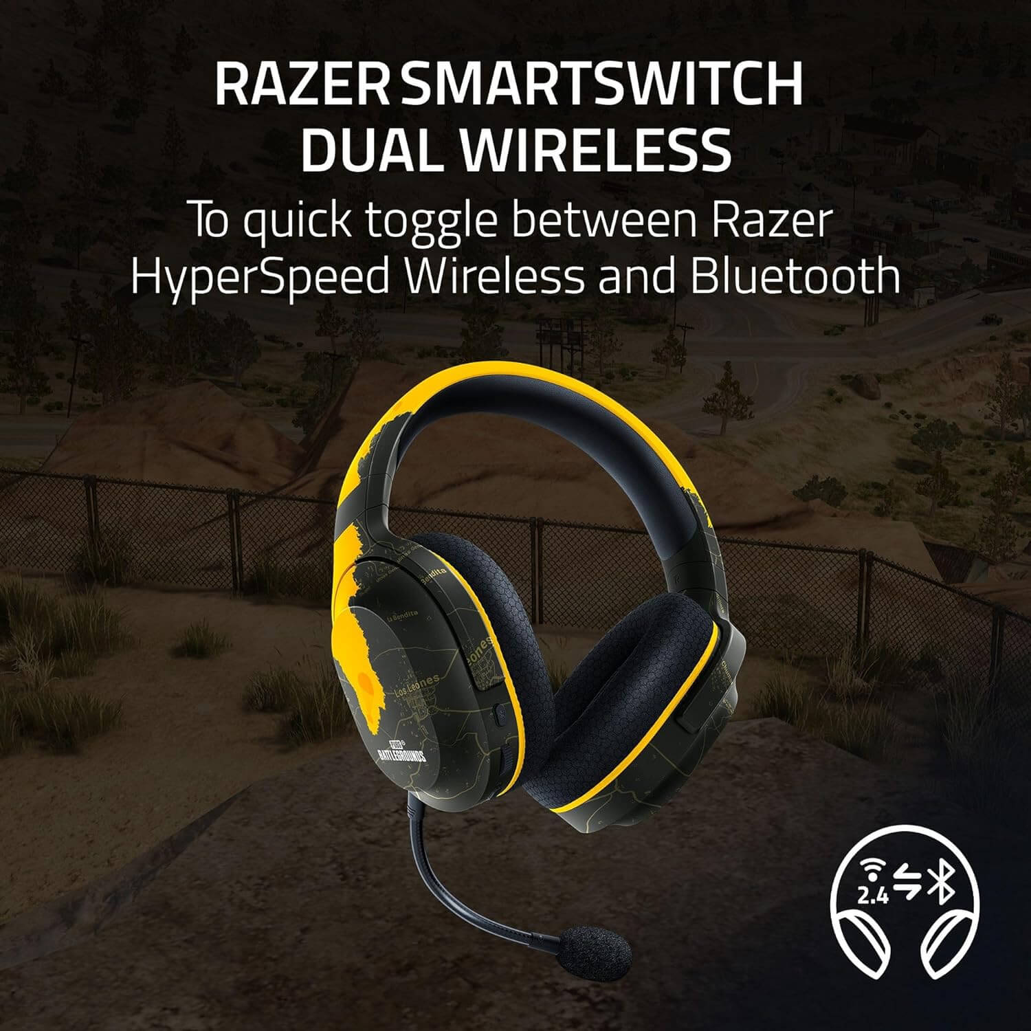 هدست گیمینگ ریزر RAZER BARRACUDA X PUBG EDITION