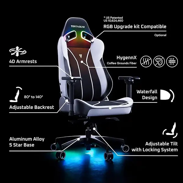 صندلی ارگونومیک وگیمینگ ورتاگر مدل VERTAGEAR SL5800 MIDNIGHT BLUE RGB
