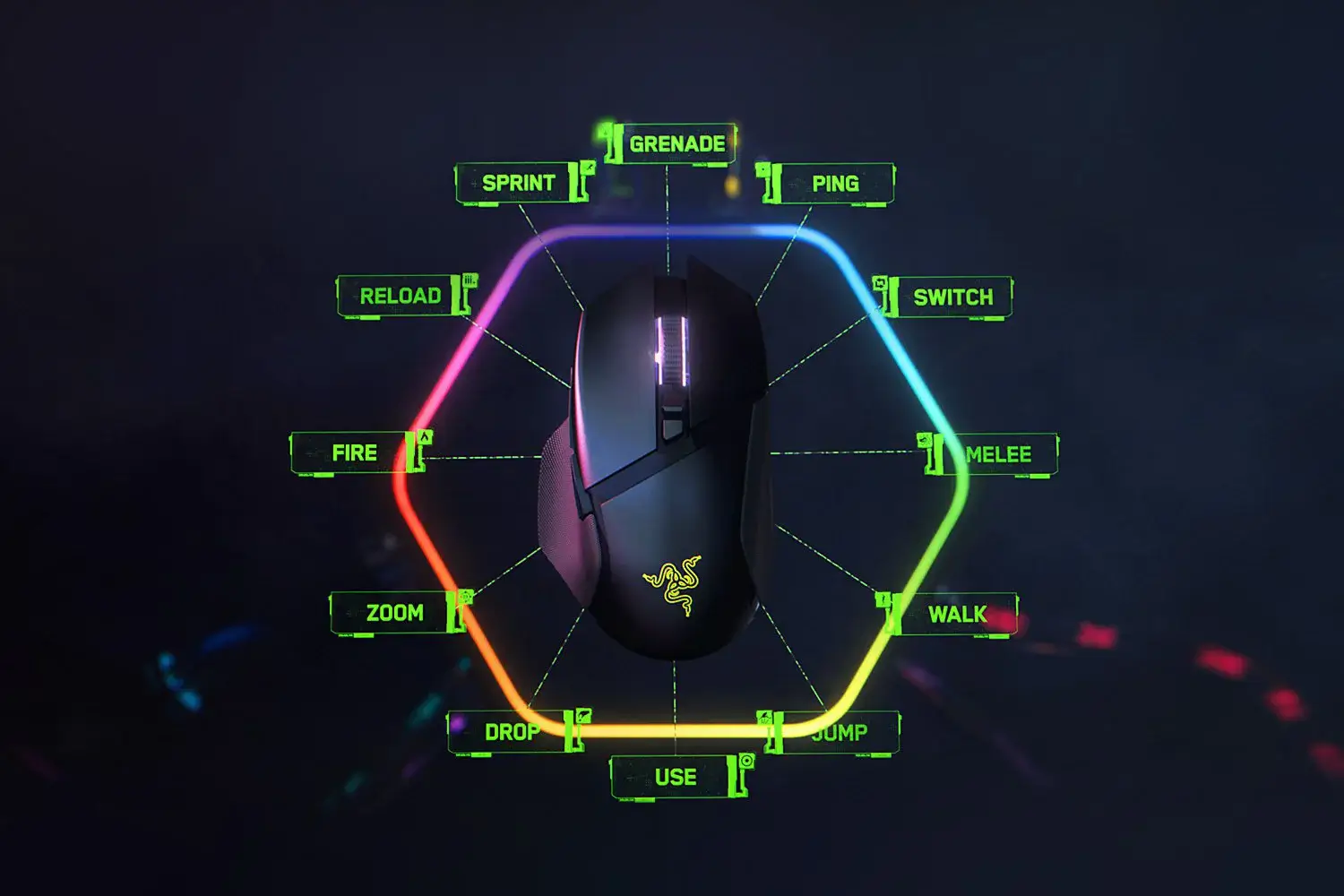 موس گیمینگ ریزر مدل RAZER BASILISK V3 PRO