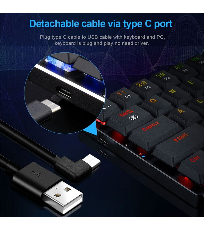 کیبورد مکانیکال گیمینگ ردراگون مدل  REDRAGON ASHE K626 WIRED
